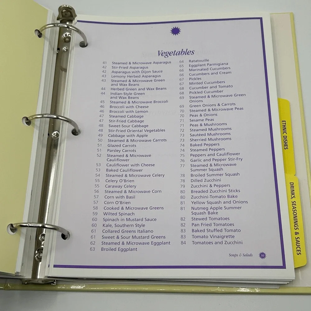 LA Weight Loss Centers Lite Cookbook‎ 2002 Ring Binder Healthy Recipes Diet Plan